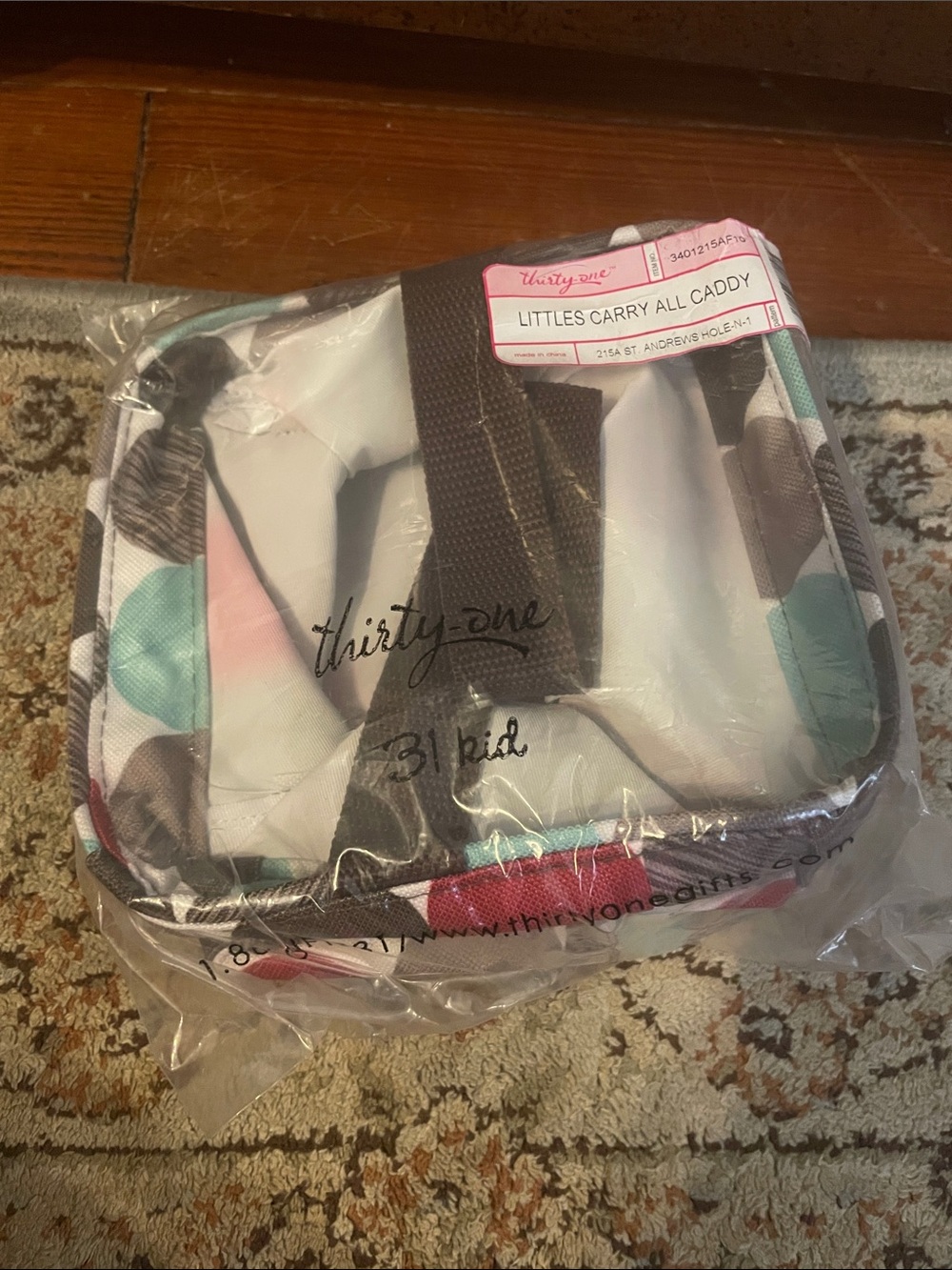 NWT thirty-one polka dot Littles Carry All Caddy